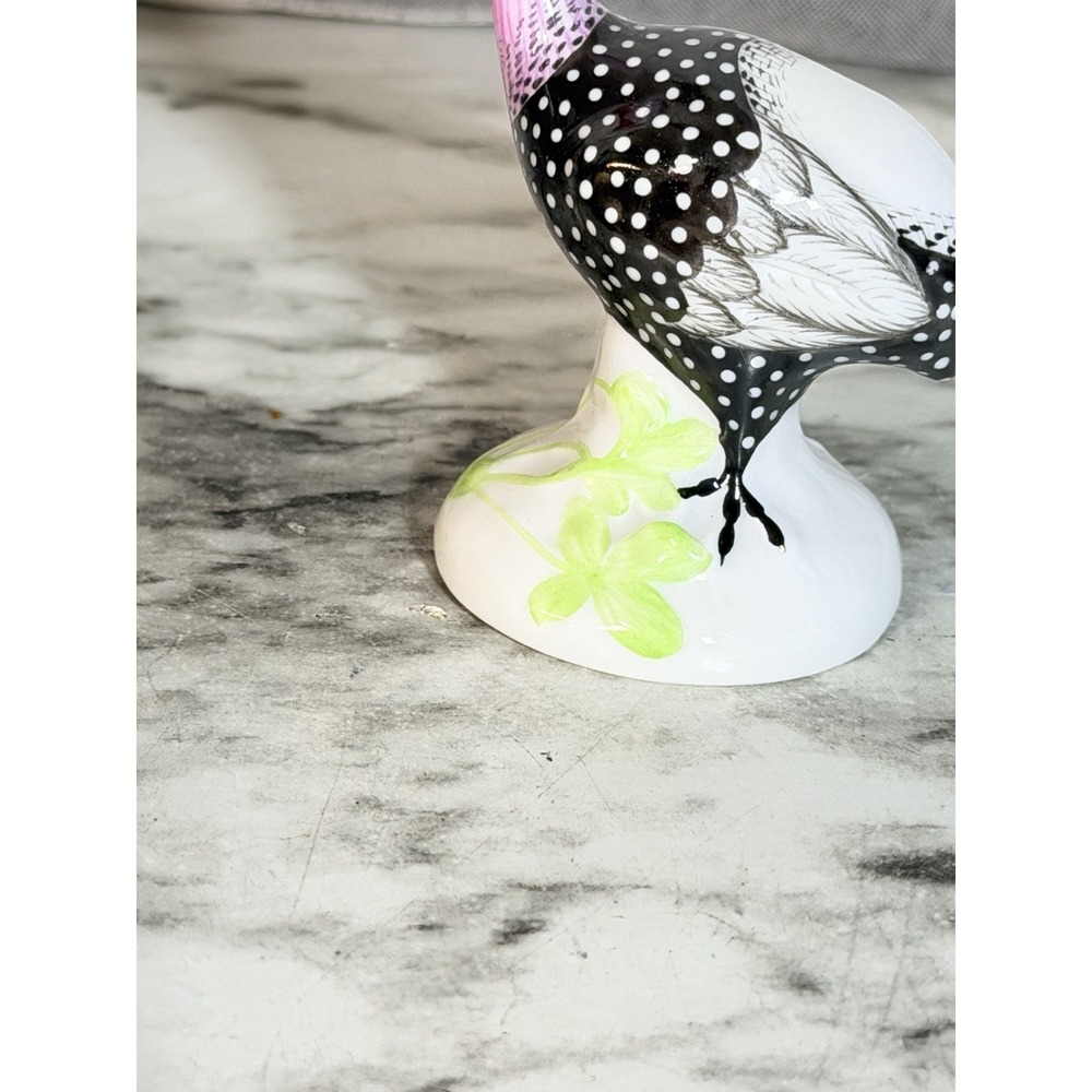 Herend Guinea Fowl Bird Porcelain Figurine Hungary Hand Painted (A3156) - Picture 7 of 8